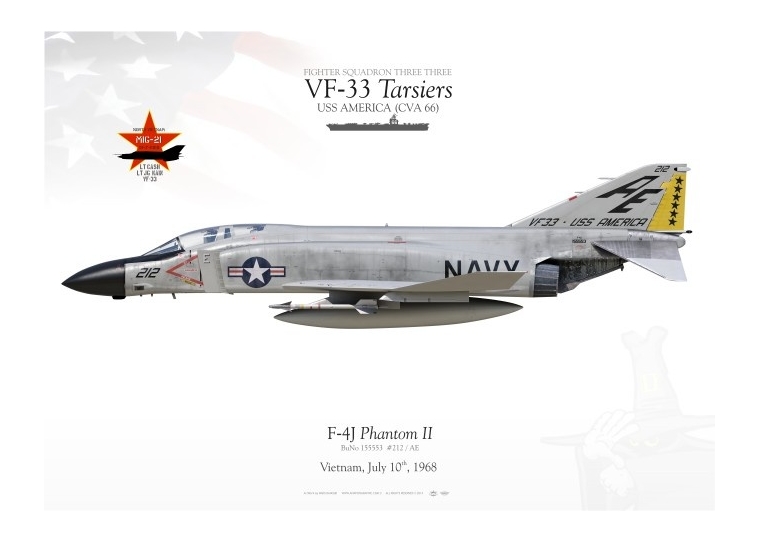 F-4J “Phantom II“ VF-33 "Tarsiers" MB-61