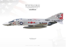 F-4J “Phantom II“ VF-102 "Diamondbacks" MB-58