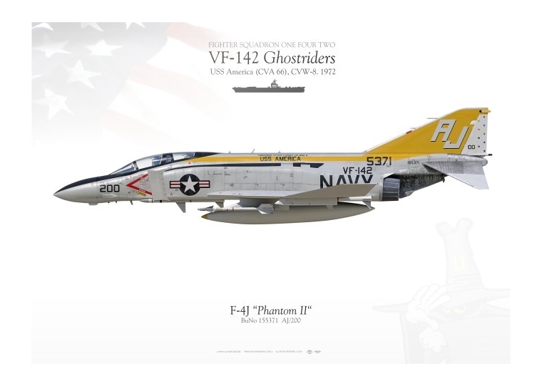 F-4J "Phantom II" VF-142 "Ghostriders" MB-84