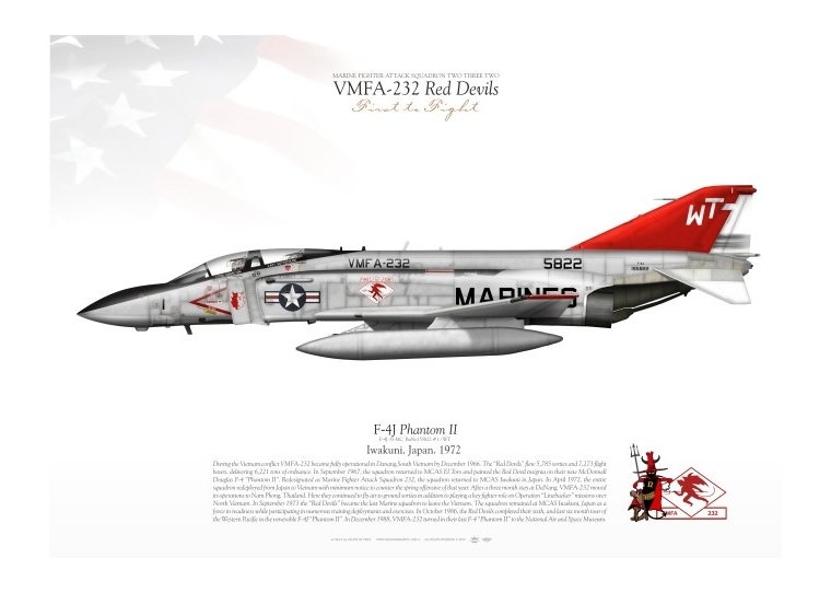 F-4J "Phantom II" VMFA-232 "Red Devils" LW-12