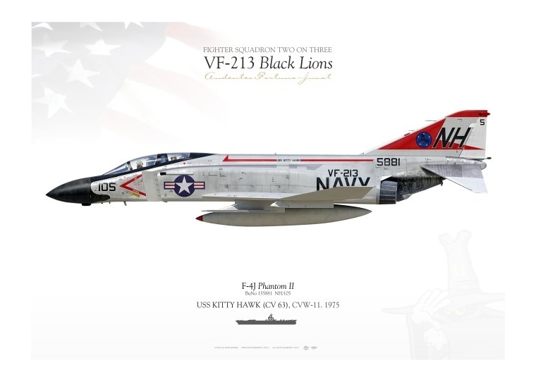 F-4J "Phantom II" VF-213 "Black Lions" MB-87