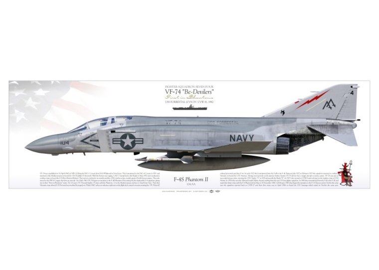 F-4J "Phantom II" VF-74 "Be-Devilers" 1982 MB-54P