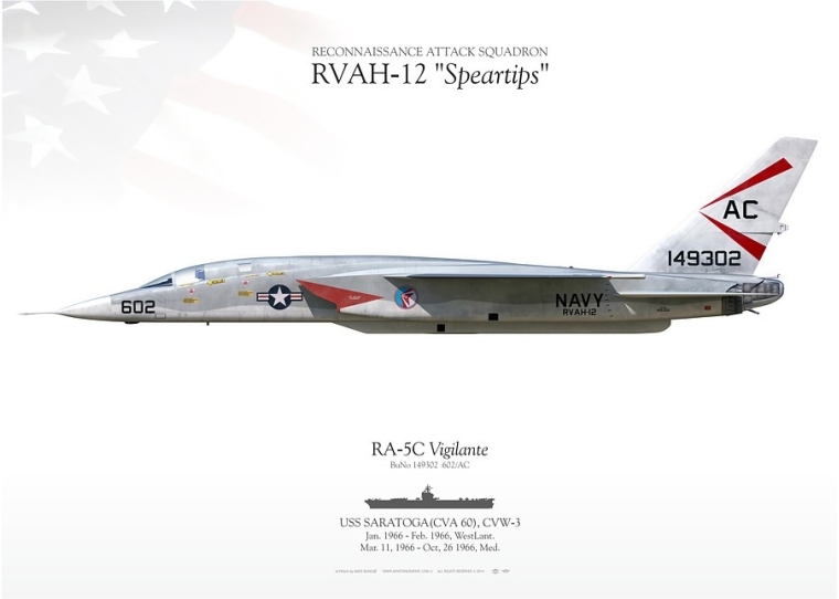 RA-5C "Vigilante" 602/AC RVAH-12 MB-23 