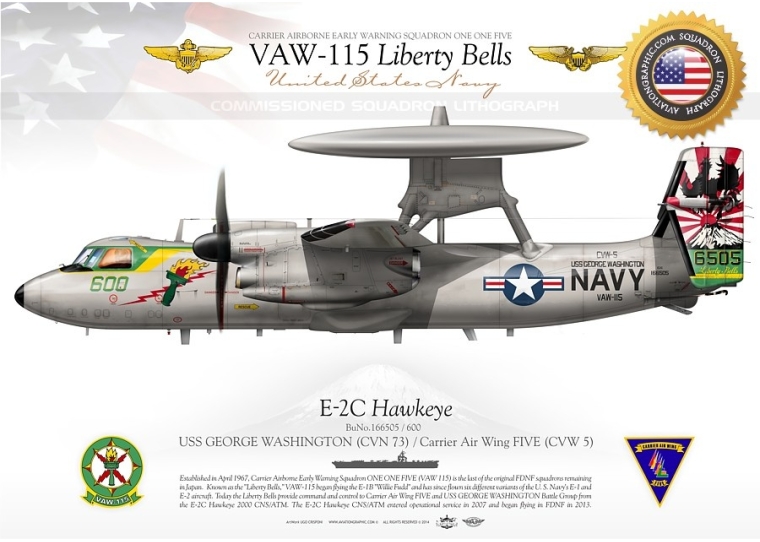 E-2C "Hawkeye" VAW-115 "Liberty Bells" JP-1528