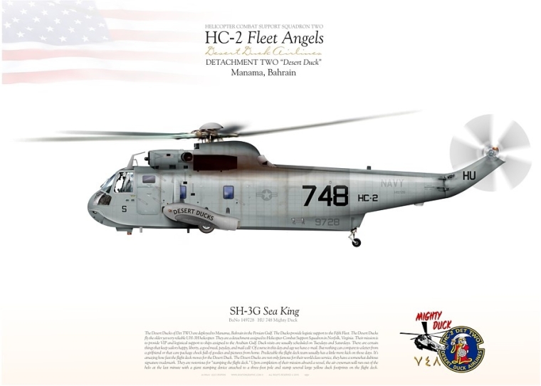 SH-3G "Sea King" 748 "Mighty Duck"  HC-2 JP-1053