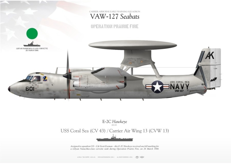 -2C "Hawkeye" VAW-127 "Seabats" TC-262
