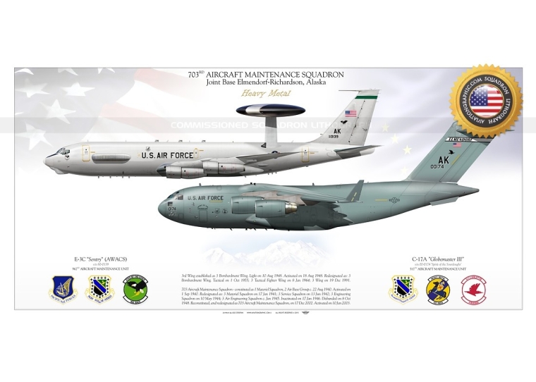C-17 & E-3 703rd AMS Alaska JP-2029SP