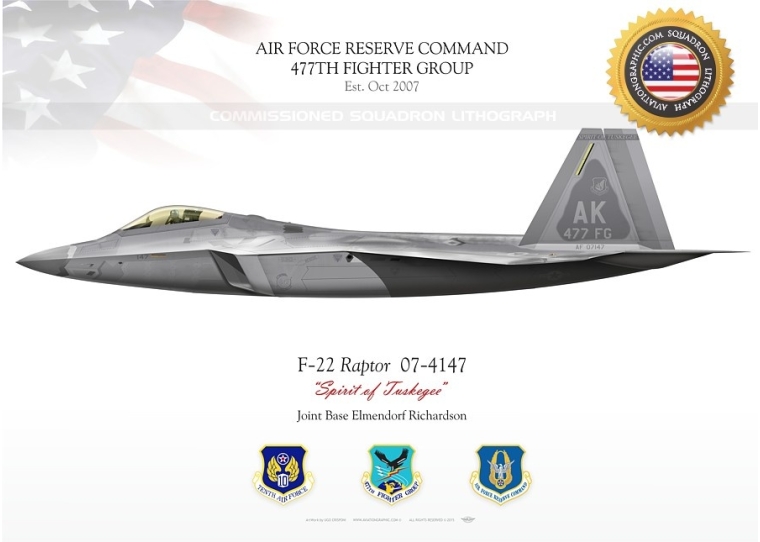 F-22 "Raptor" 477TH FIGHTER GROUP JP-2165