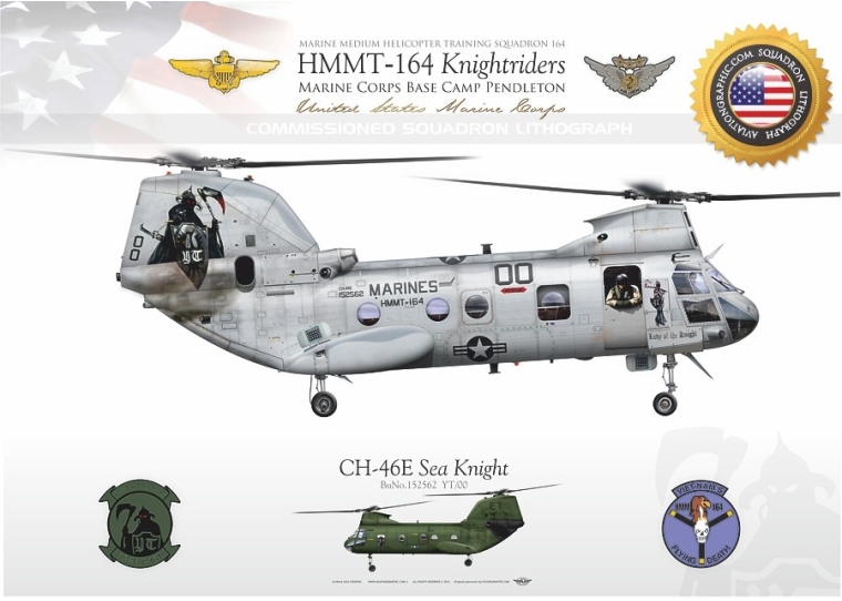 CH-46E "Seaknight" HMMT-164 "Knightriders" JP-1185B