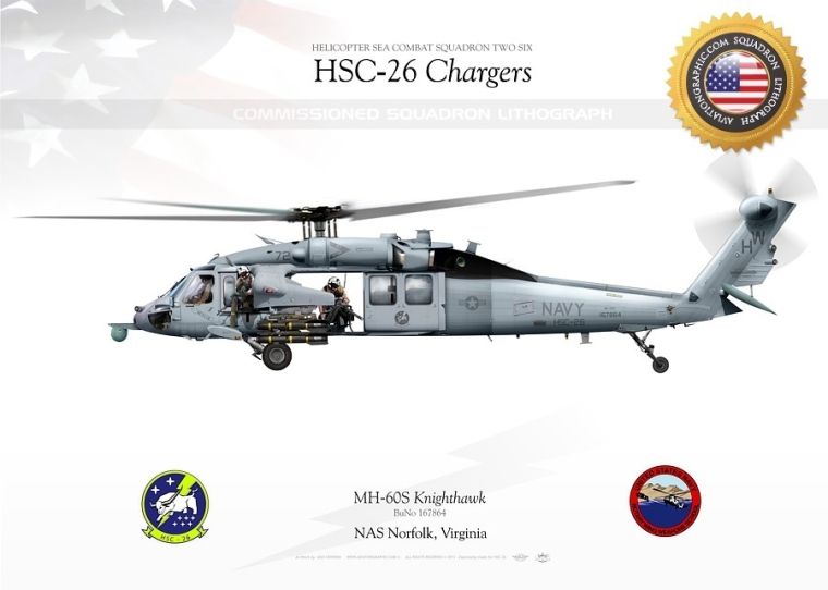 MH-60S "Knighthawk" HSC-26 "Chargers" JP-1438