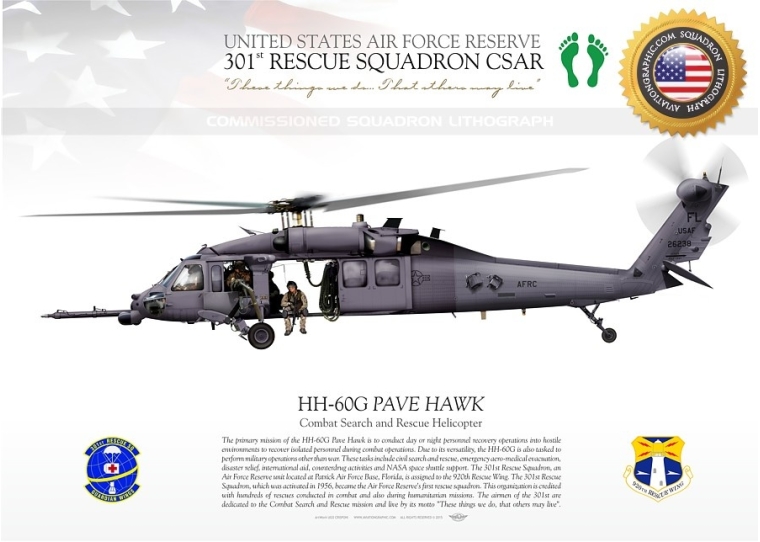 HH-60G "PAVE HAWK" 301 SQ CSAR JP-1265