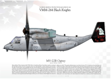 MV-22B "Osprey" VMM-264 "Black Knights" JP-1925