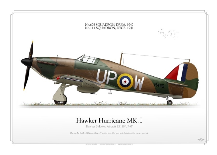 Hurricane MK.1 UP-W RAF NA-13