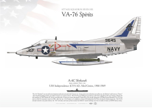 A-4C “Skyhawk“ VA-76 "Spirits" MR-9