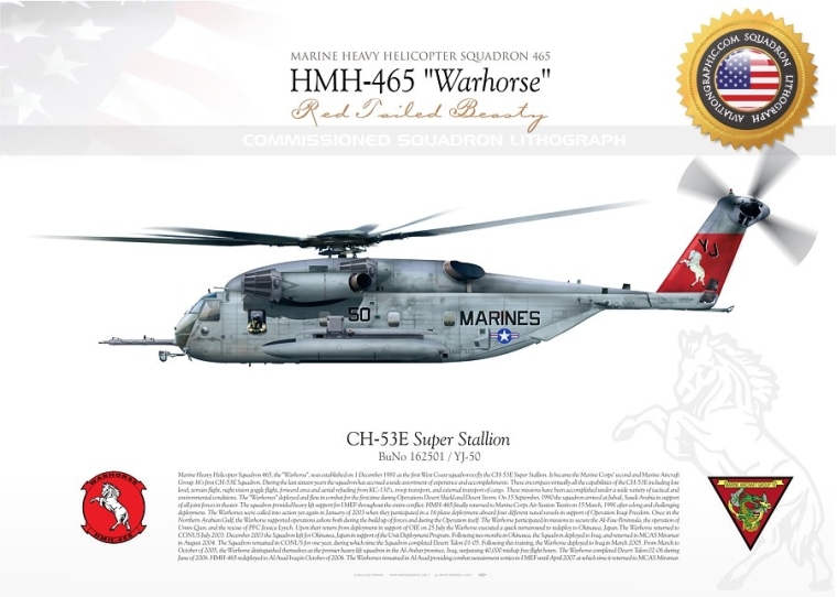 CH-53E "Super Stallion" 50 HMH-465 "Warhorse" JP-1343