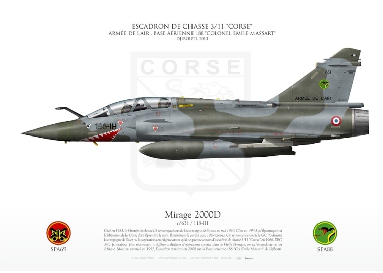 Mirage 2000D ESCADRON DE CHASSE 3/11 "CORSE" FF-30