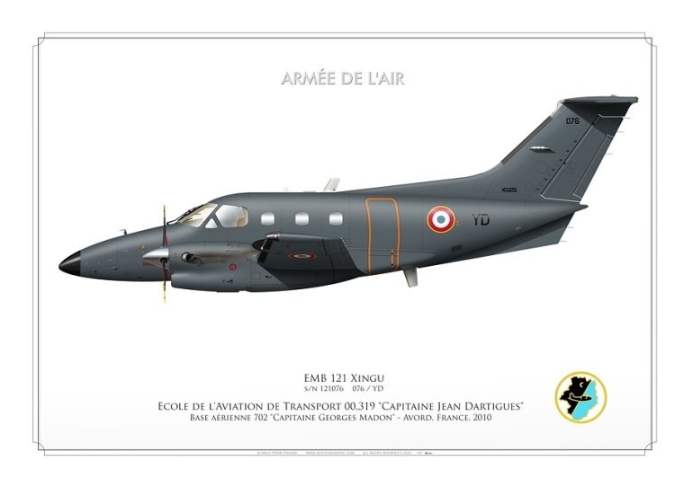 EMB121 Xingu French Air Force FF-135