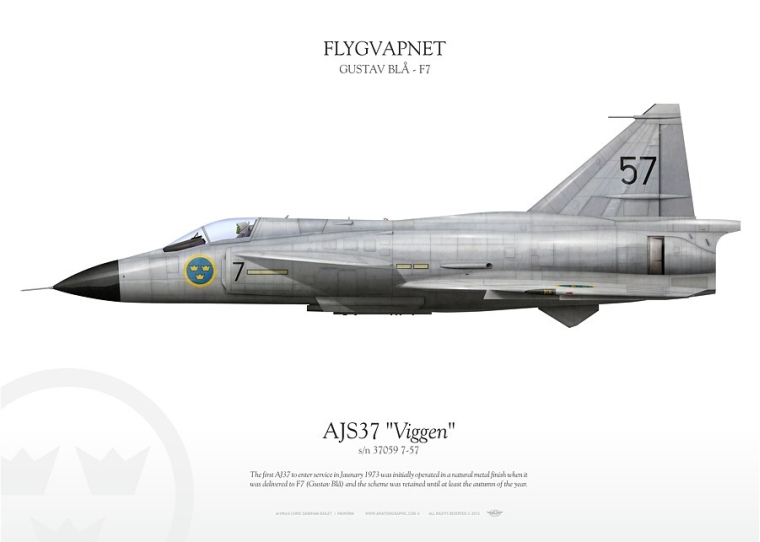 Saab AJS37 "Viggen" F17 IK-223