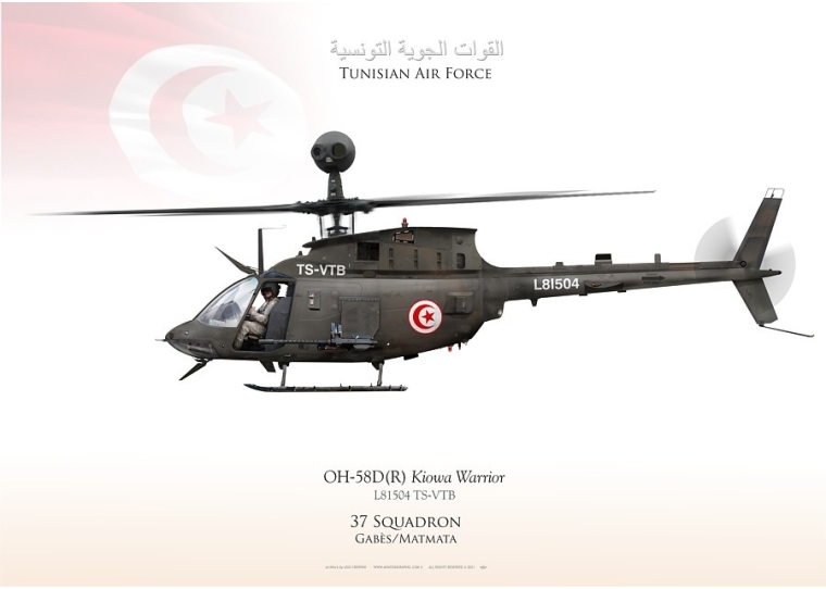 OH-58 Kiowa-Warrior TUNISIAN AIR FORCE  JP-2436