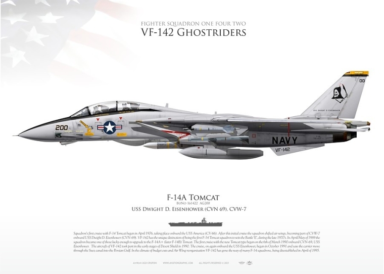 F-14A “Tomcat” VF-142 "Ghostriders" JP-4211