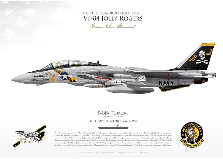 F-14A “Tomcat“ VF-84 "Jolly Rogers" JP-4160