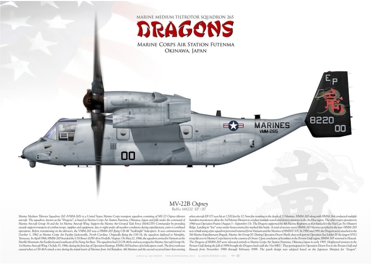 MV-22B "Osprey" VMM-265 "Dragons"JP-1573