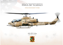 AH-1W HMLA-367 "Scarface" 1991 JP-4872
