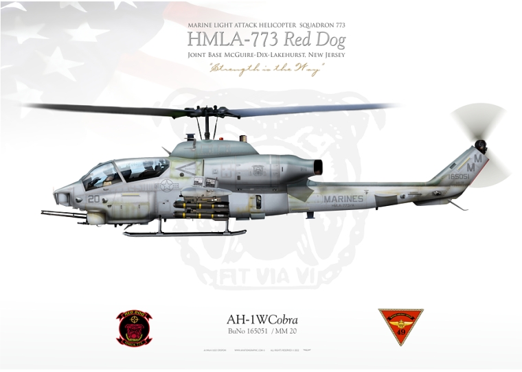 AH-1WHMLA-773 "Red Dog" JP-5030